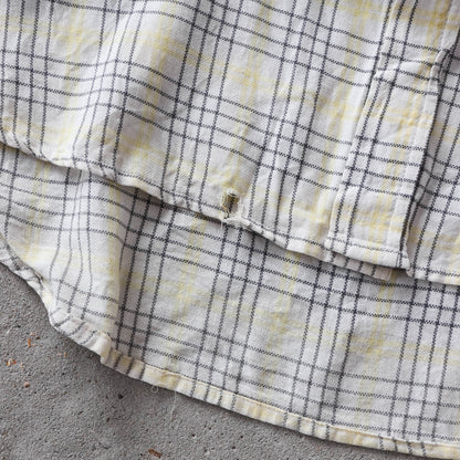 Vintage 90s Rusty Plaid Button Up Shirt - L