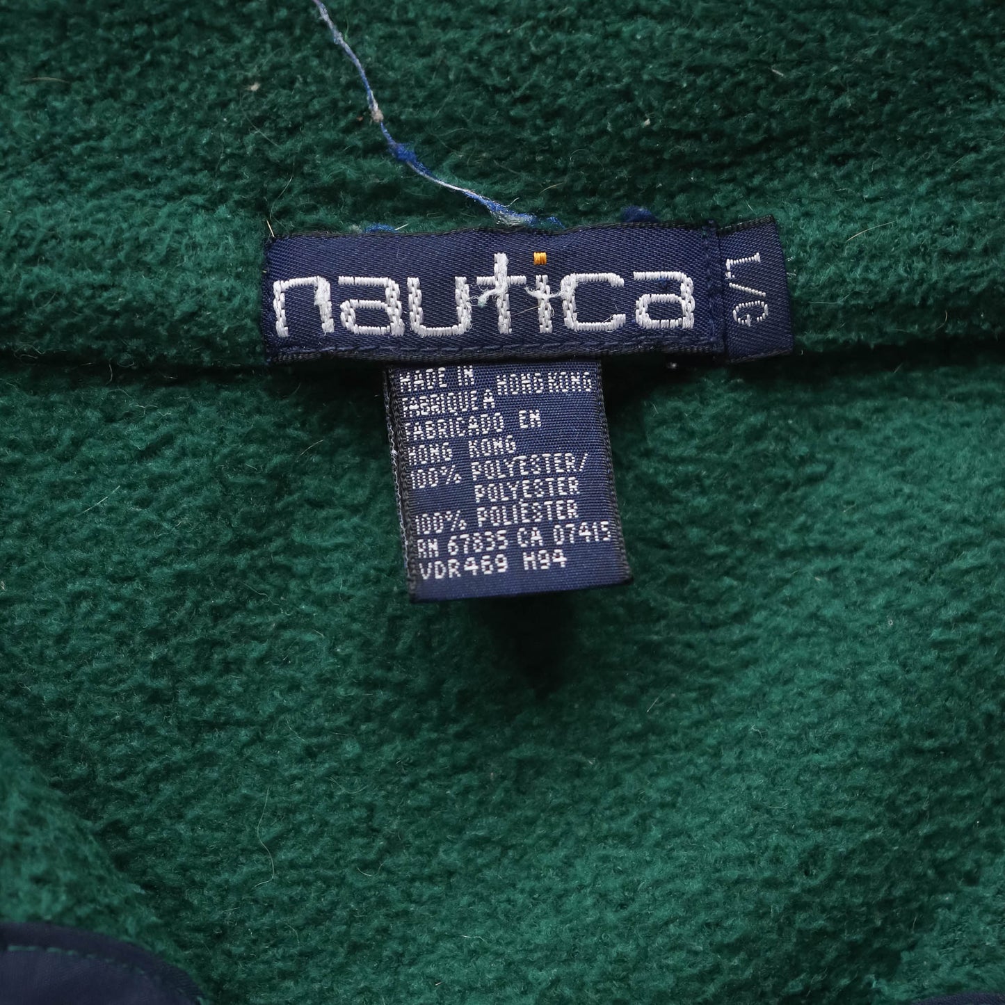 Nautica Sailsports 1/4 Zip Fleece Pullover - 90s (L)