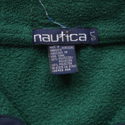 Nautica Sailsports 1/4 Zip Fleece Pullover - 90s (L)