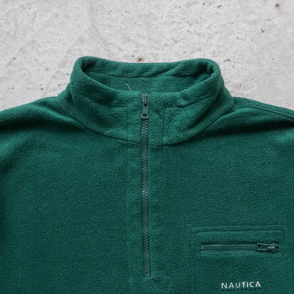Nautica Sailsports 1/4 Zip Fleece Pullover - 90s (L)