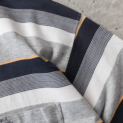 Vintage 90s Rusty Striped Polo Shirt - L