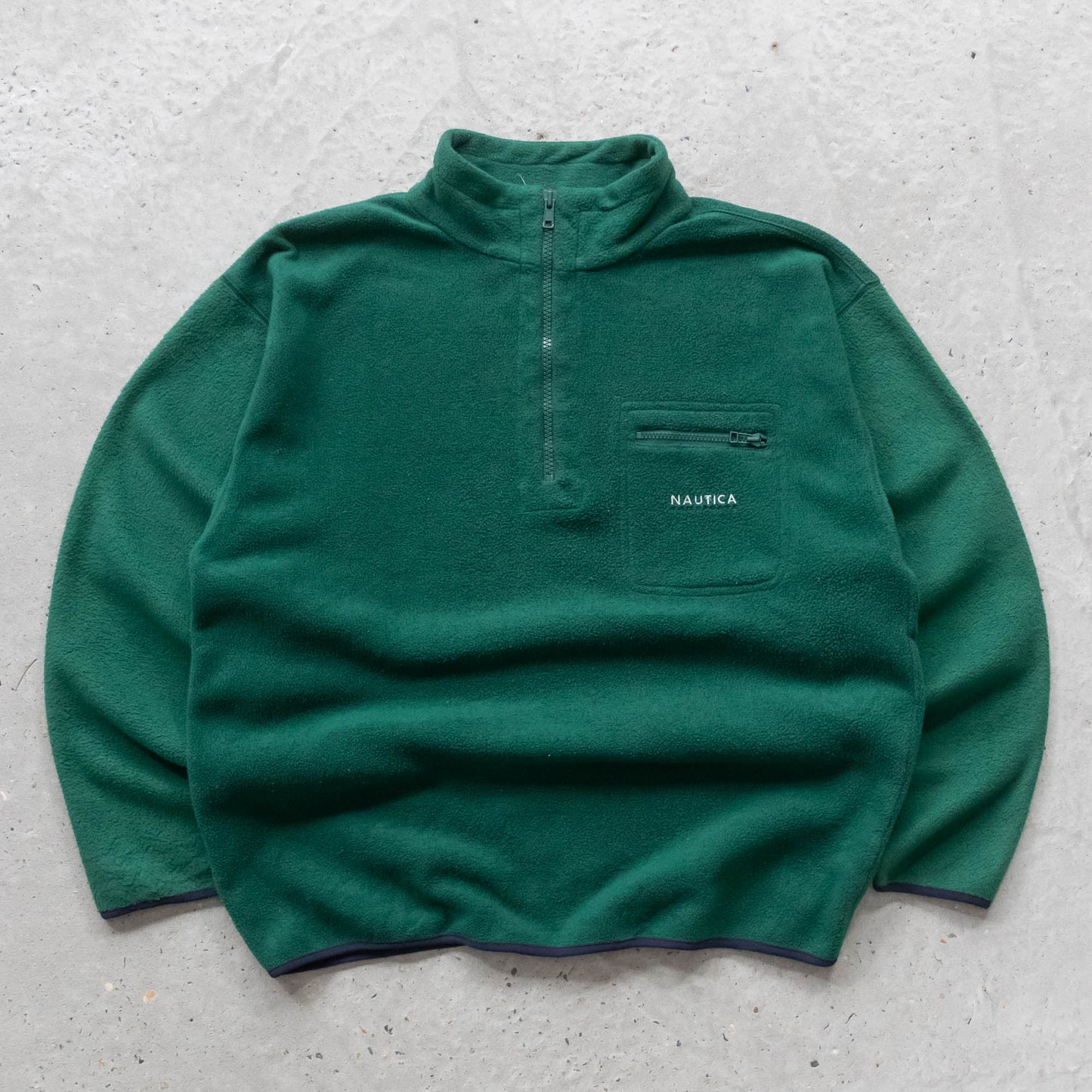 Nautica Sailsports 1/4 Zip Fleece Pullover - 90s (L)
