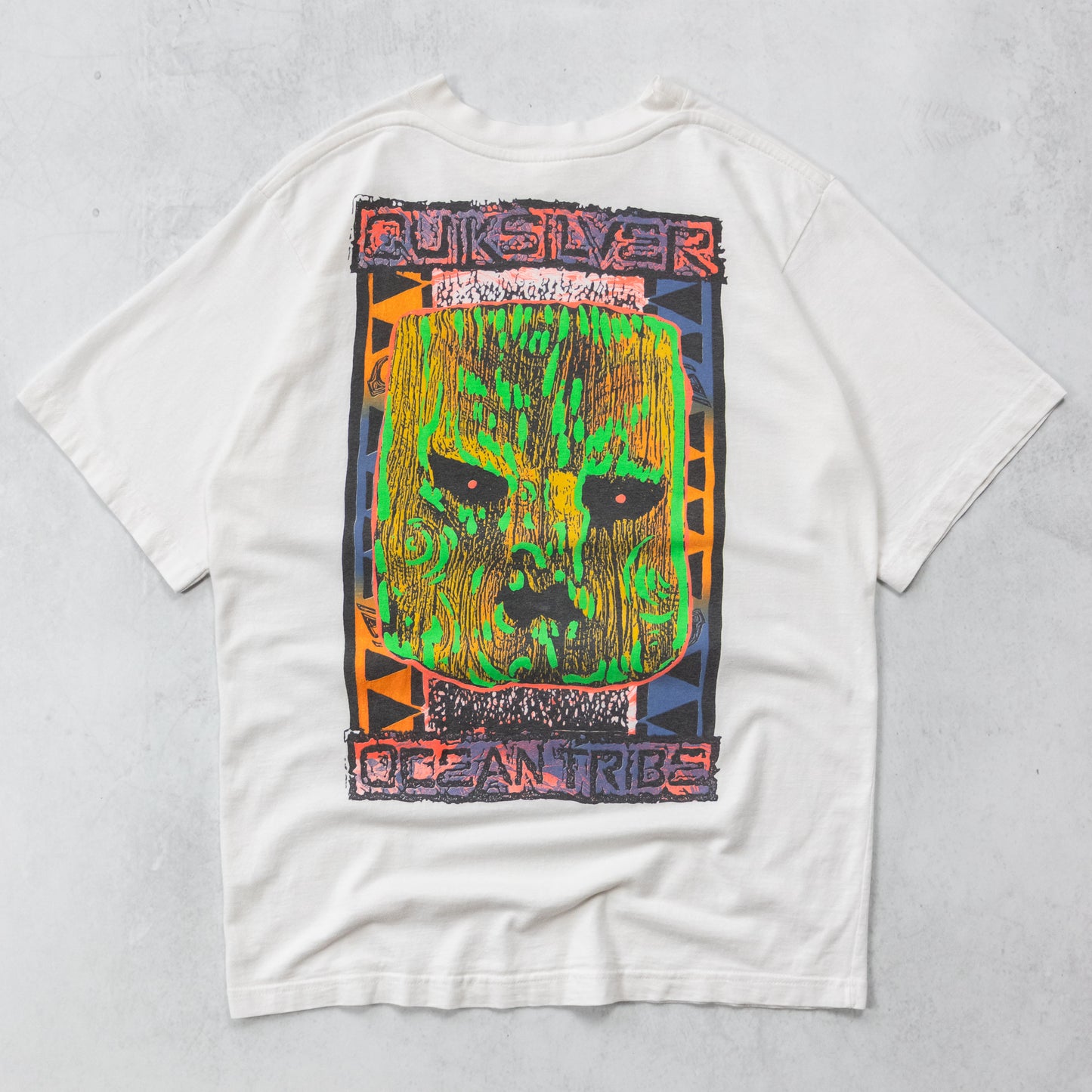 Vintage 90s Quiksilver Ocean Tribe Tee - M