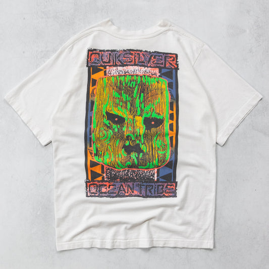 Vintage 90s Quiksilver Ocean Tribe Tee - M