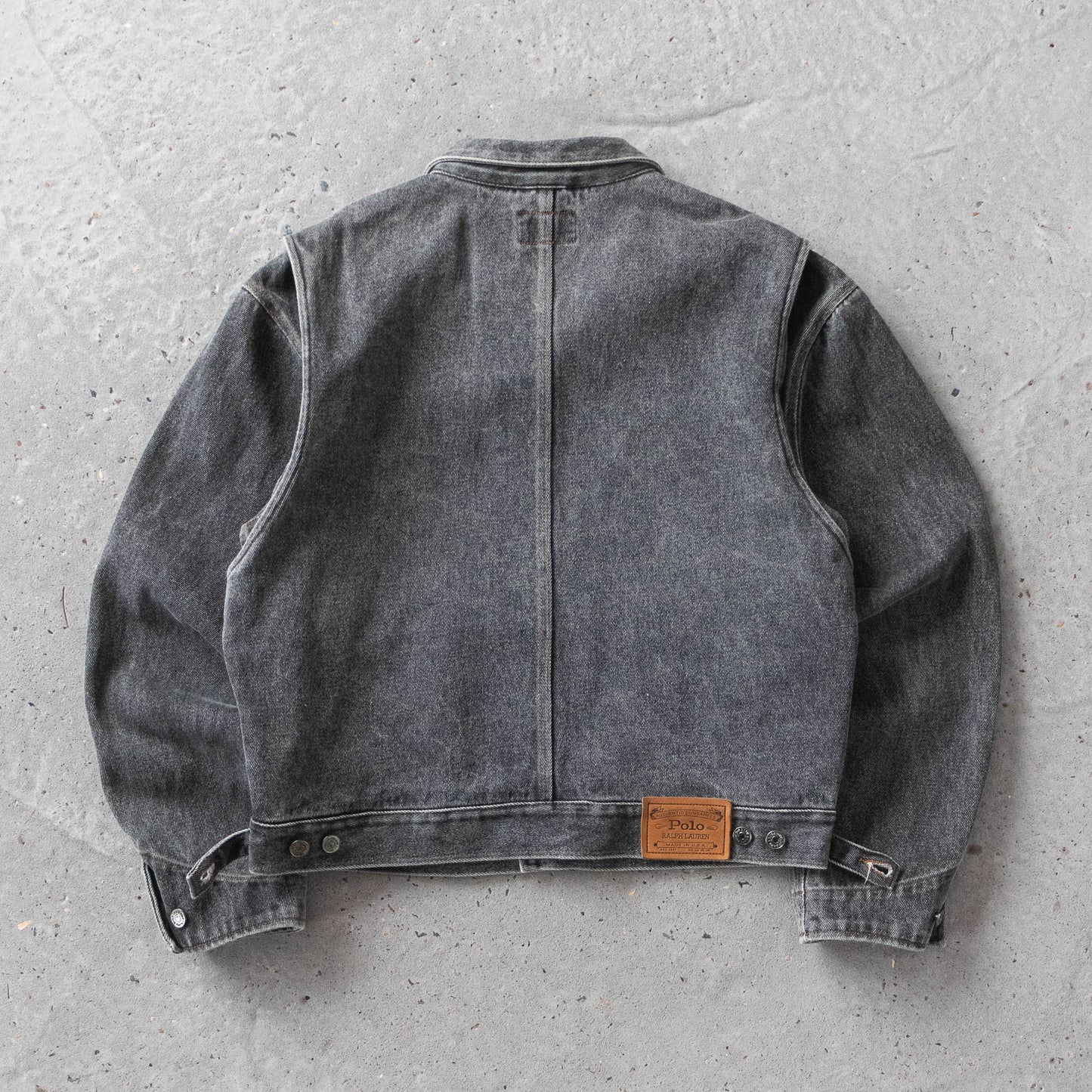 Vintage 80s Polo Ralph Lauren Dungarees Denim Jacket - L