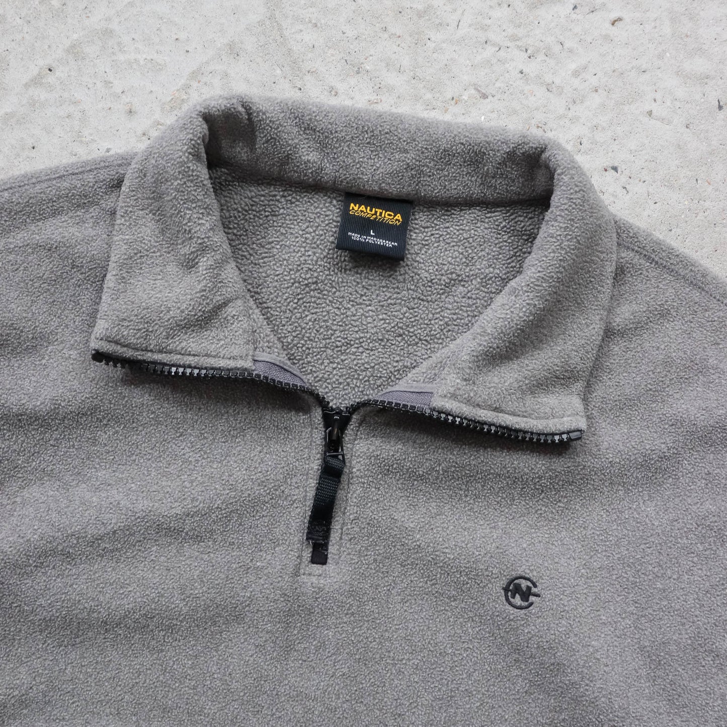 Nautica Competition 1/4 Zip Fleece Pullover - 90s (L)