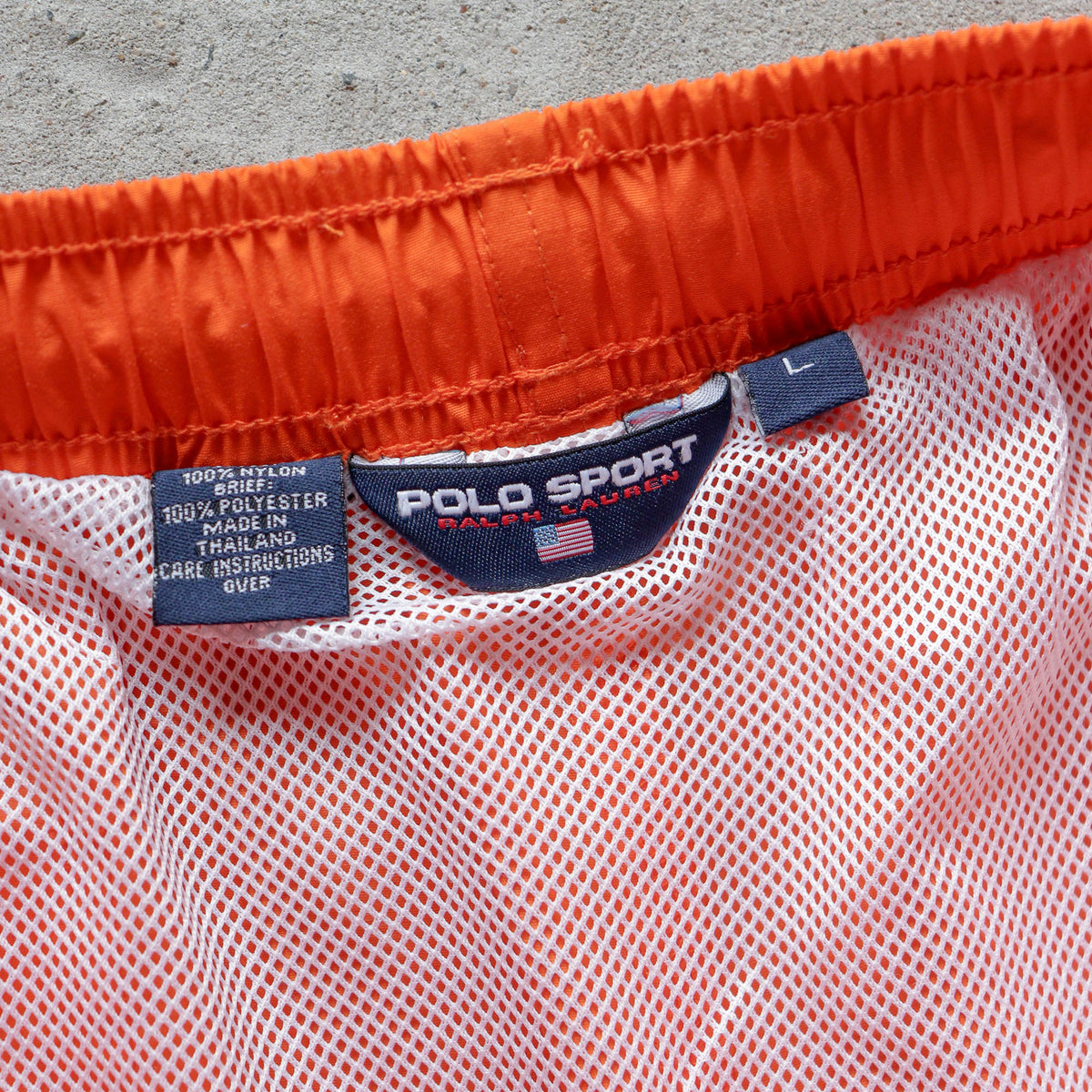Polo Sport Ralph Lauren Spellout Swim Shorts – 90s (L)