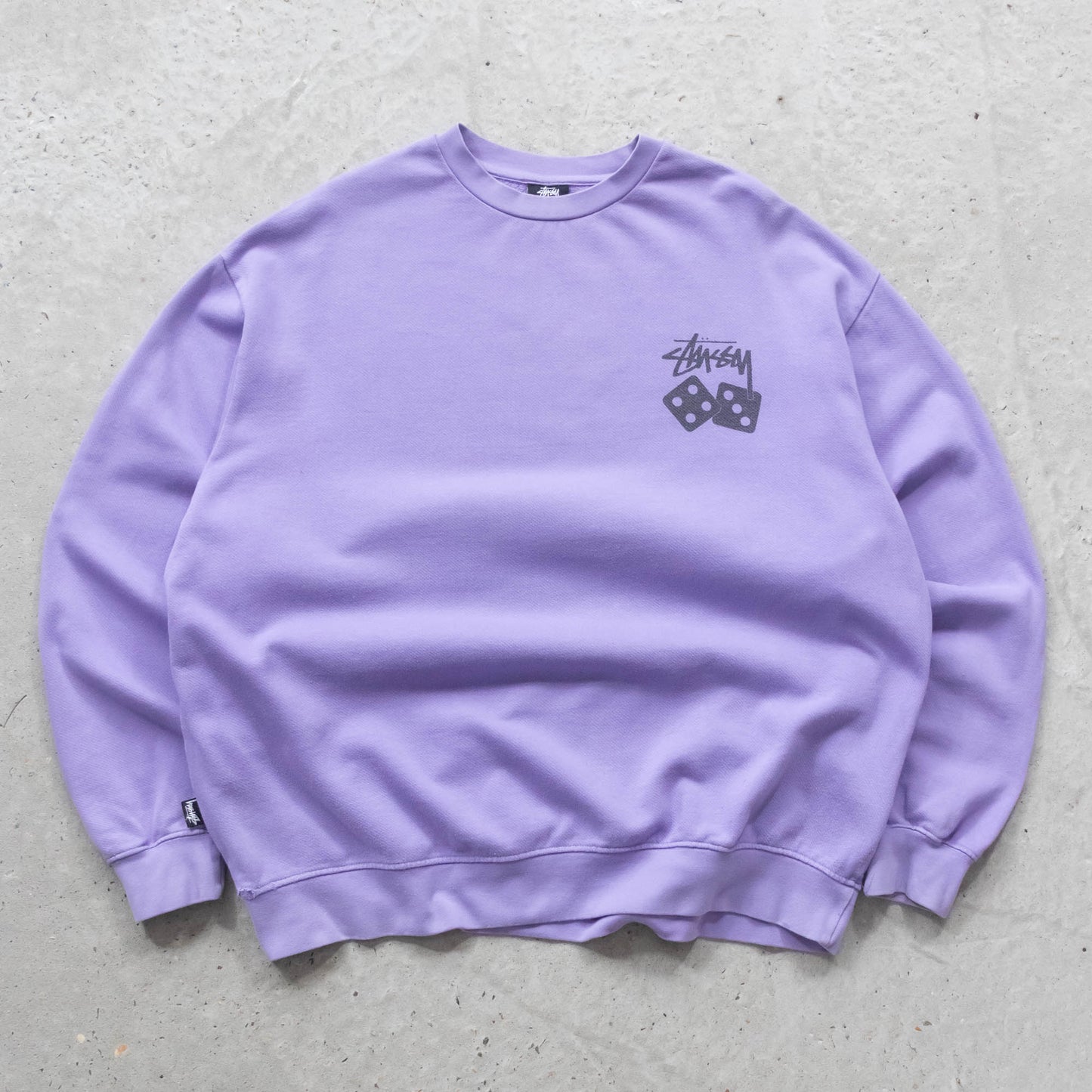 Stussy Dice Pigment Dyed Sweatshirt - 2000s (XL)