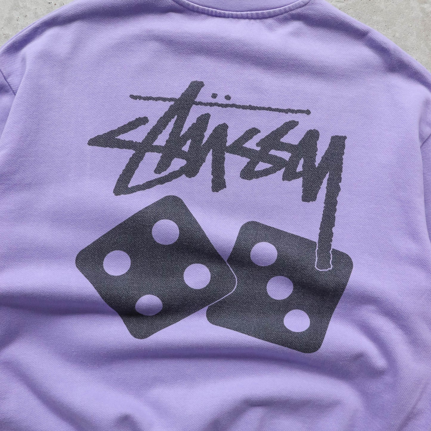 Stussy Dice Pigment Dyed Sweatshirt - 2000s (XL)