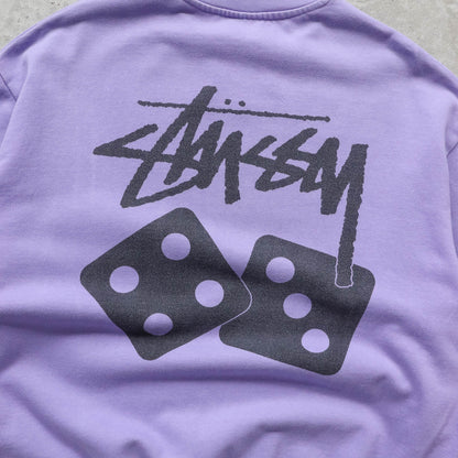 Stussy Dice Pigment Dyed Sweatshirt - 2000s (XL)