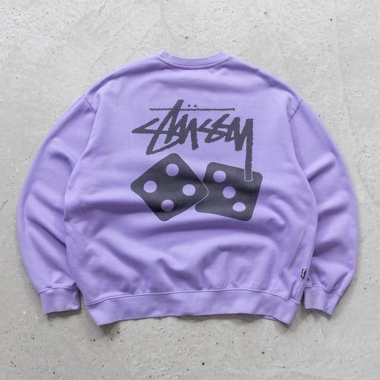 Stussy Dice Pigment Dyed Sweatshirt - 2000s (XL)