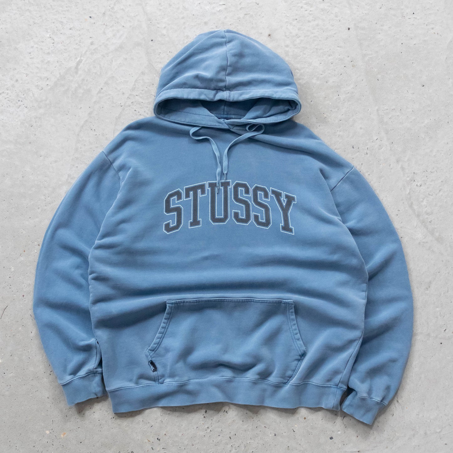 Stussy Spellout Pigment Dyed Hoodie - 2000s (L)