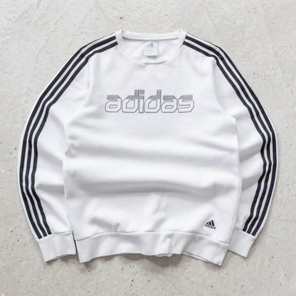 Adidas Spellout 3-Stripe Sweatshirt - 2000s (M)