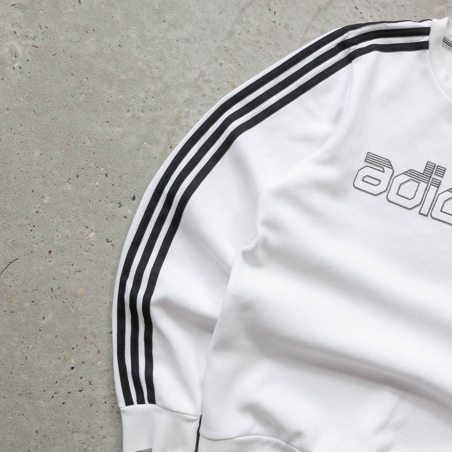 Adidas Spellout 3-Stripe Sweatshirt - 2000s (M)