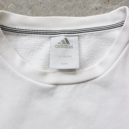 Adidas Spellout 3-Stripe Sweatshirt - 2000s (M)
