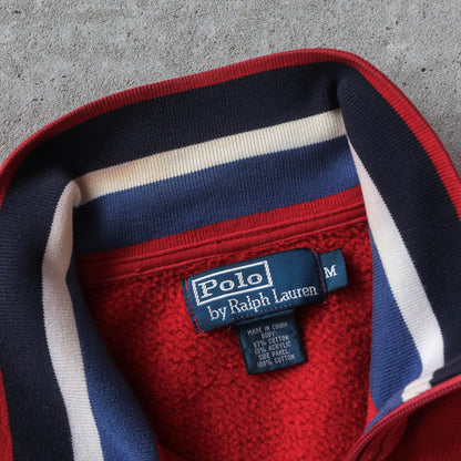 Vintage 90s Polo Ralph Lauren Full-Zip Sweatshirt - M