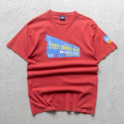 Stussy Crooked Tongues Corner Spot Tee - 2000s (M)
