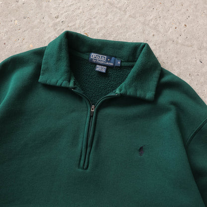 Vintage 90s Polo Ralph Lauren 1/4 Zip Sweatshirt - M