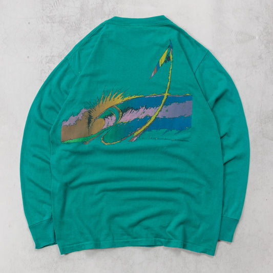 Vintage 1985 Ocean Pacific Longsleeve Tee - M