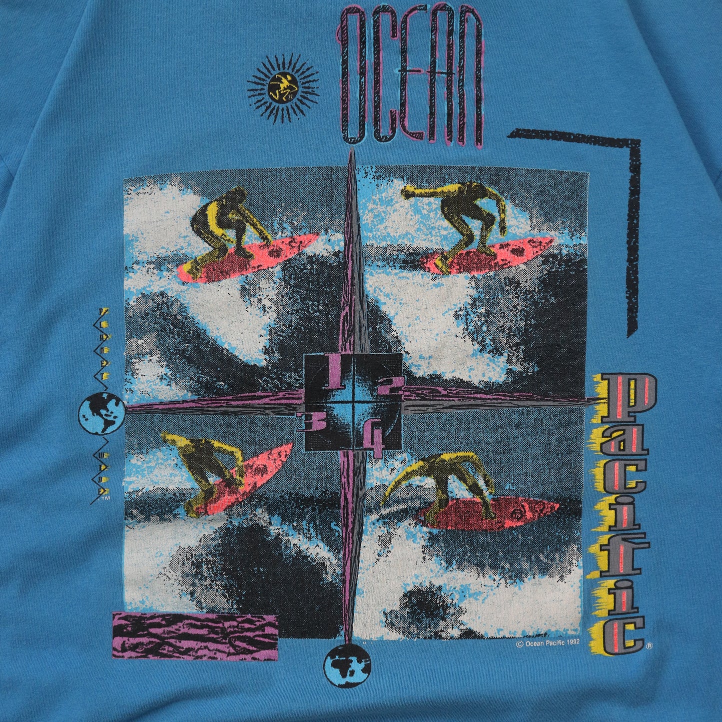 Vintage 1992 Ocean Pacific Graphic Tee - L