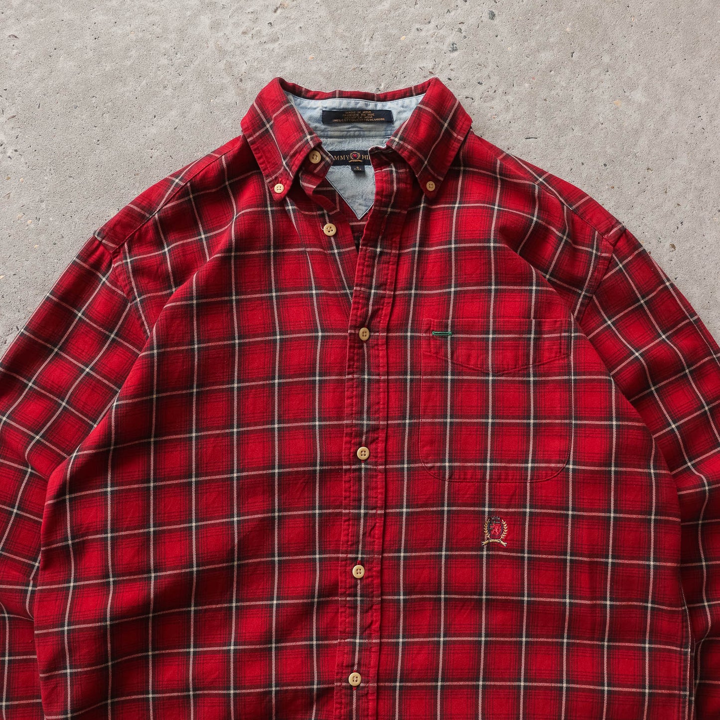 Vintage 90s Tommy Hilfiger Button Up Shirt - M