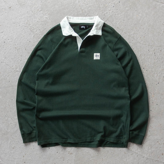 Vintage 2000s Stussy Rugby Jumper - XL