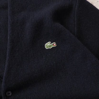 Vintage 80s Chemise Lacoste Wool Knit Cardigan - L