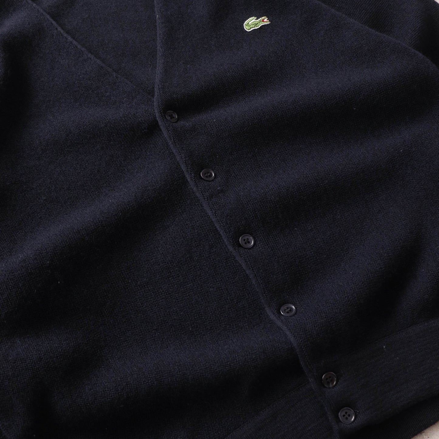 Vintage 80s Chemise Lacoste Wool Knit Cardigan - L