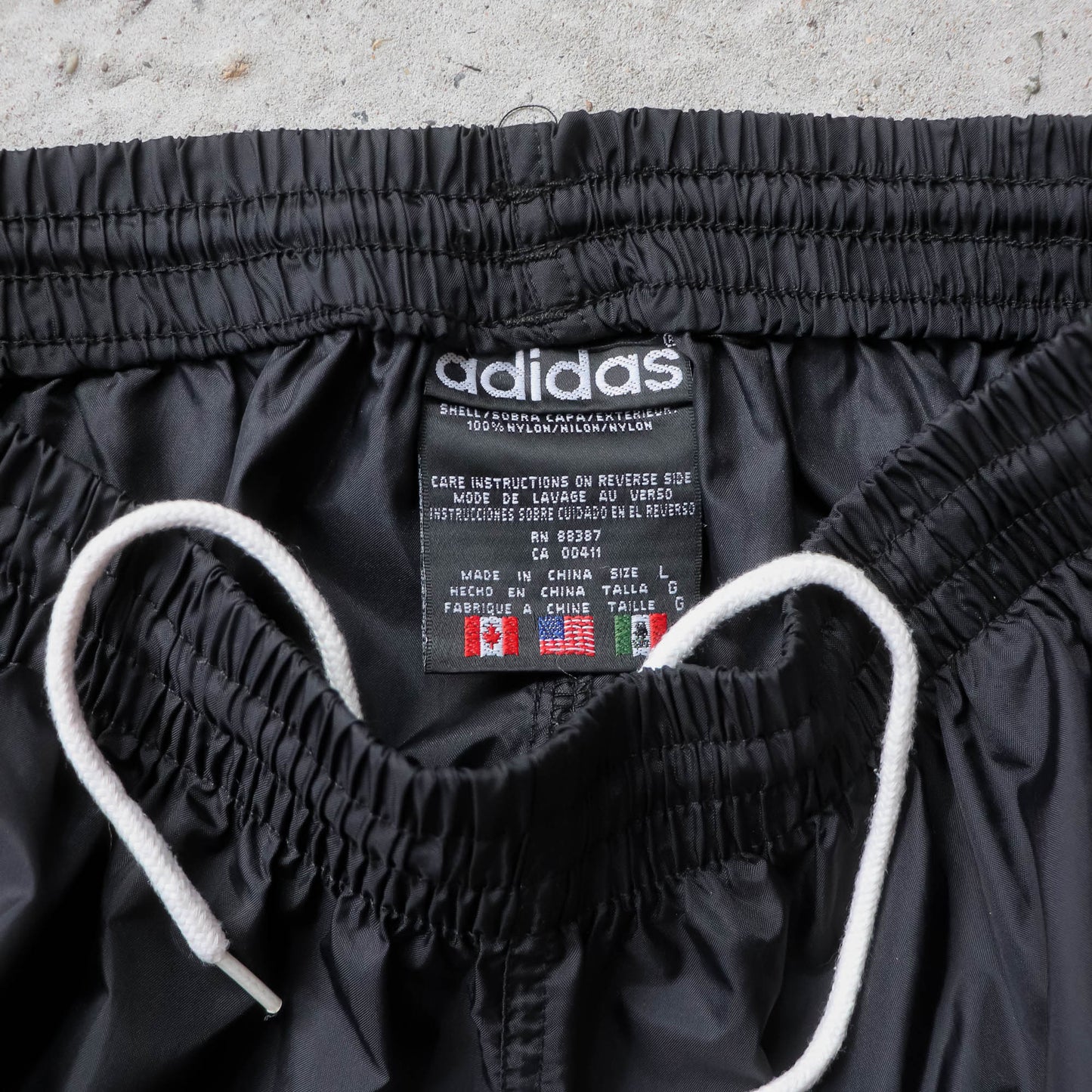 Adidas 3-Stripe Embroidered Track Pants - 90s (L)