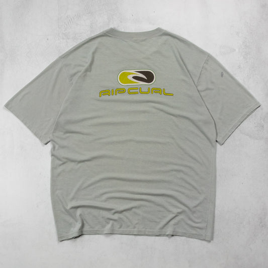 Vintage 90s Rip Curl Spellout Tee - XL