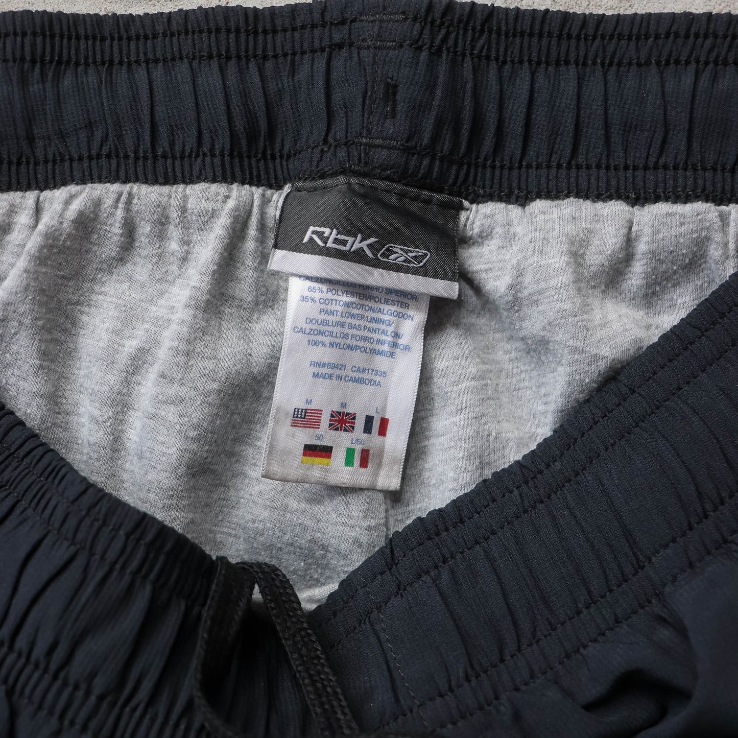Reebok Two-Tone Embroidered Track Pants - 2000s (M)