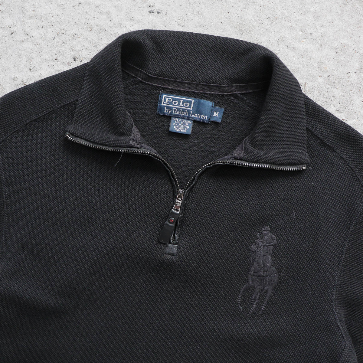 Polo Ralph Lauren Big Pony 1/4 Zip Sweatshirt – 2000s (M)