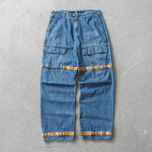 Vintage 90s Marithe Francois Girbaud Shuttle Strap Jeans - 36x34