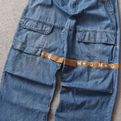 Vintage 90s Marithe Francois Girbaud Shuttle Strap Jeans - 36x34