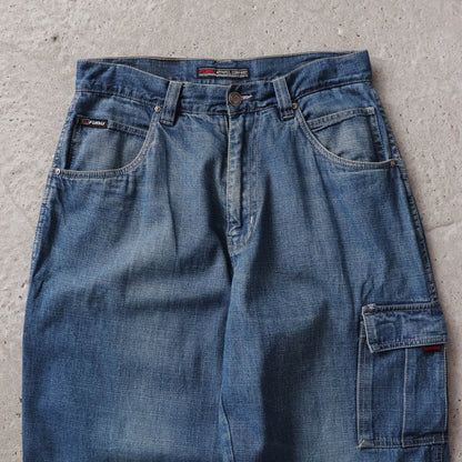 Vintage 90s FUBU Denim Carpenter Pants - 32x34