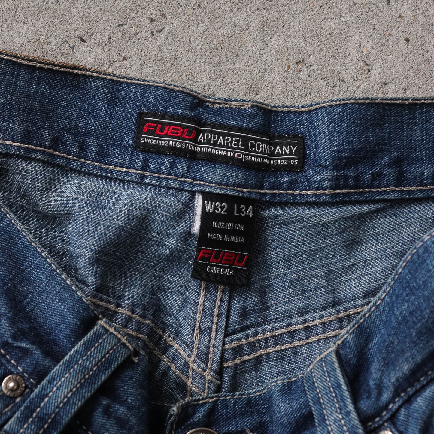 Vintage 90s FUBU Denim Carpenter Pants - 32x34