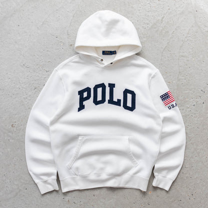 Polo Ralph Lauren USA Spellout Hoodie – 2000s (M)