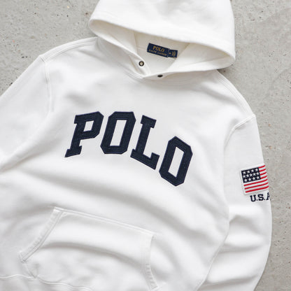 Polo Ralph Lauren USA Spellout Hoodie – 2000s (M)