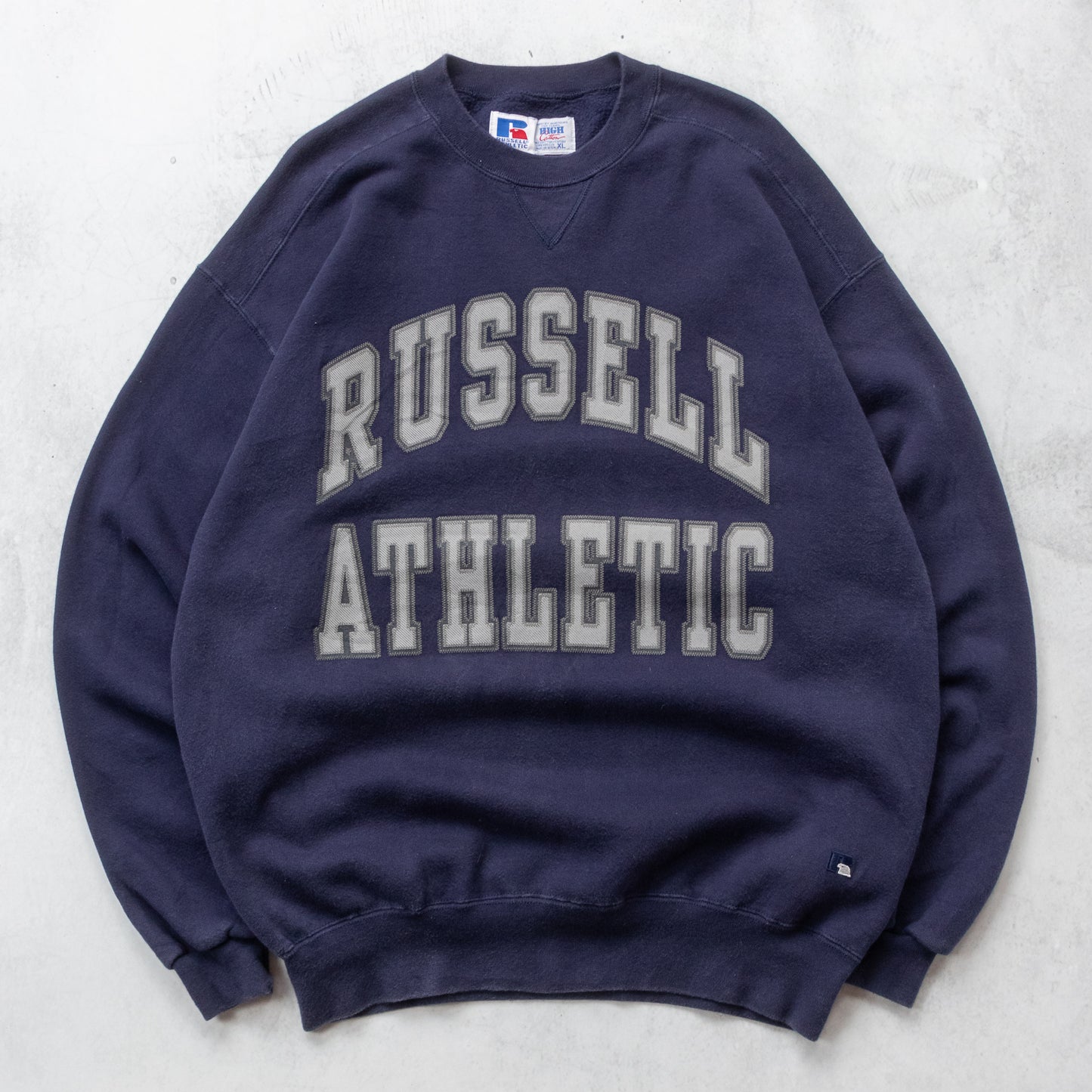 Vintage Russell Athletic Spellout Crewneck - XL