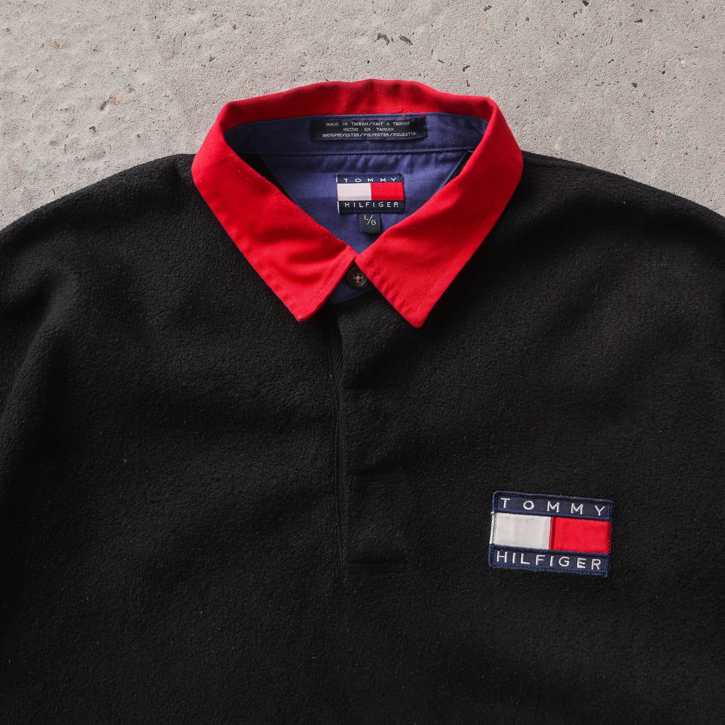 Vintage 90s Tommy Hilfiger Fleece Sweatshirt - L