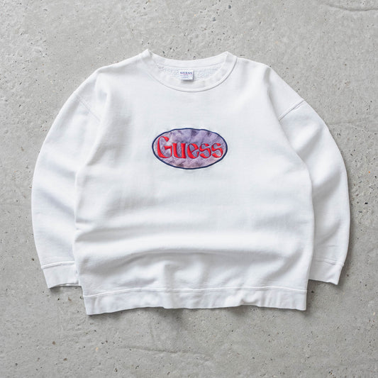 Vintage 90s Guess Embroidered Sweatshirt - S