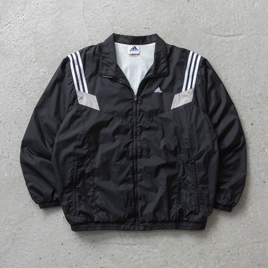 Vintage 90s Adidas 3-Stripe Windbreaker Jacket - XXL