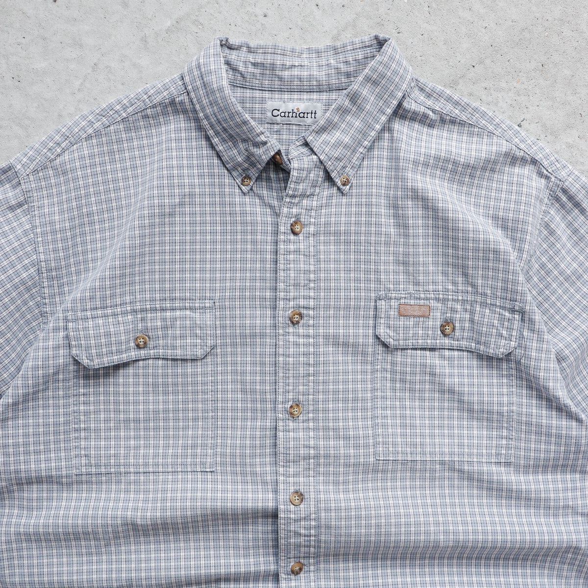 Carhartt Plaid Short Sleeve Button Up Shirt – 2000s (XL)
