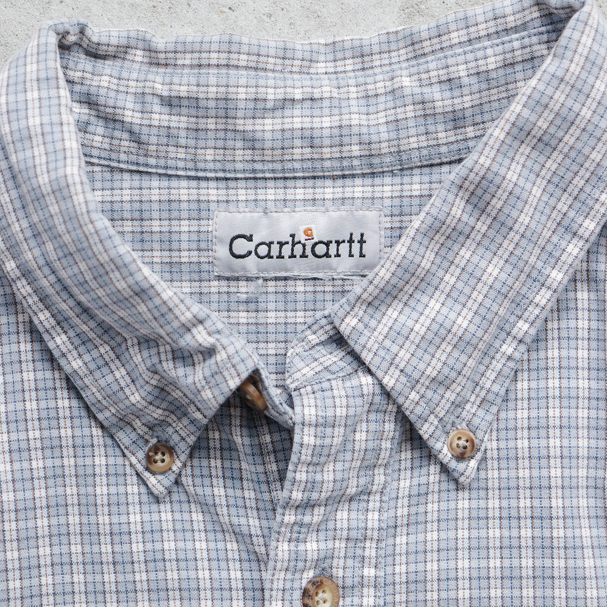 Carhartt Plaid Short Sleeve Button Up Shirt – 2000s (XL)
