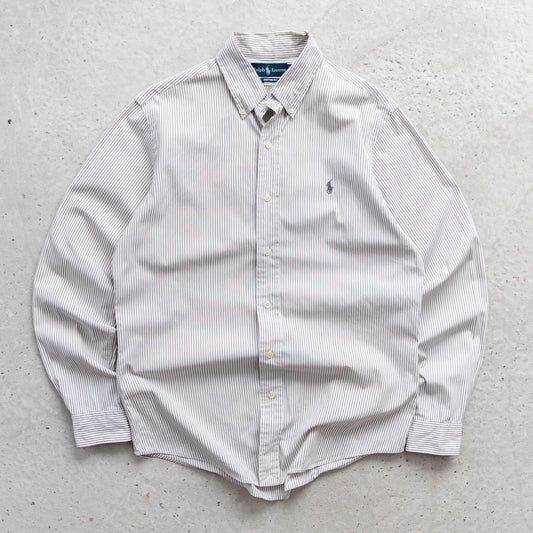 Polo Ralph Lauren Striped Button-Up Shirt – 90s (M)