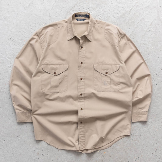 Nautica Utility Pocket Button-Up Shirt – 90s (M)