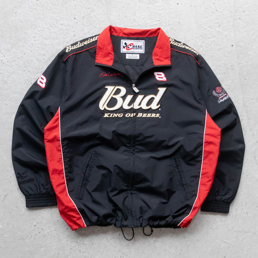 Budweiser Dale Earnhardt NASCAR Windbreaker Jacket - 90s (L)