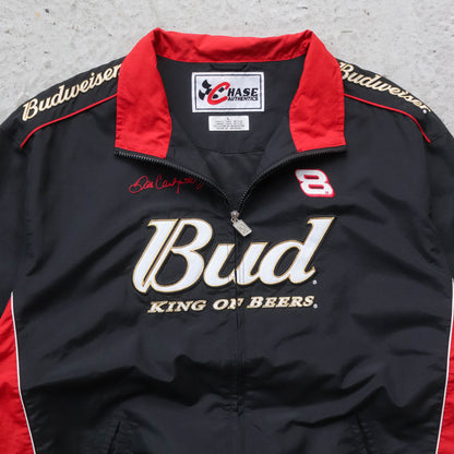 Budweiser Dale Earnhardt NASCAR Windbreaker Jacket - 90s (L)