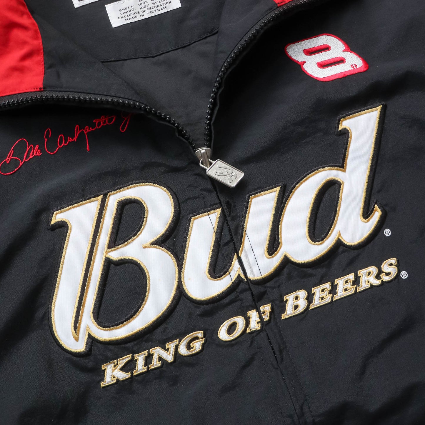 Budweiser Dale Earnhardt NASCAR Windbreaker Jacket - 90s (L)