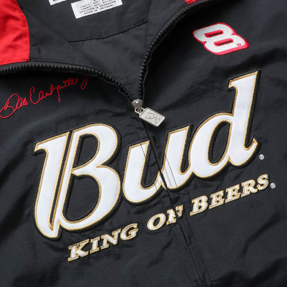 Budweiser Dale Earnhardt NASCAR Windbreaker Jacket - 90s (L)